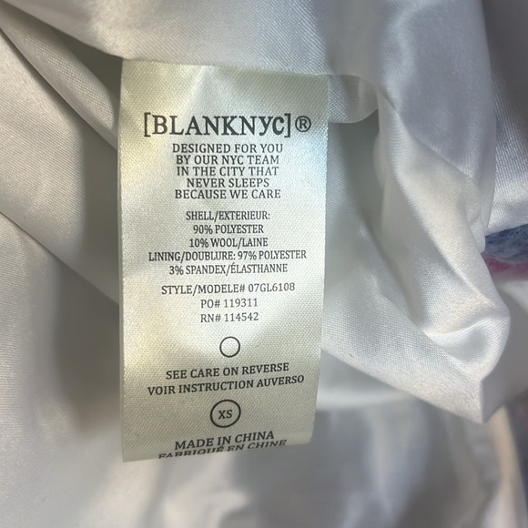 Blank NYC Revolve Purple Pink Plaid Oversized Prime Time Shirt Jacket Shacket - Picture 14 of 14